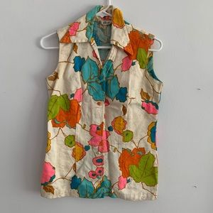 Bright color vintage top